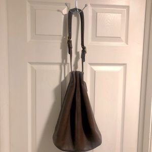 COACH brown vintage drawstring bucket bag